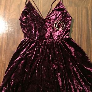 Velvet Maroon Romper